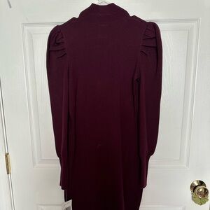 Burgundy womens dress